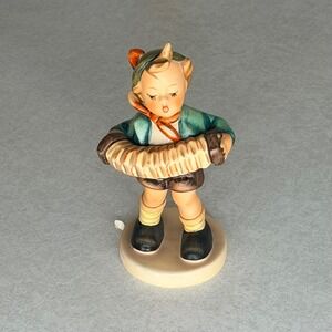 Goebel‎ Hummel Accordion Boy 185 Figurine W Germany TMK-6 Vintage Porcelain Boy